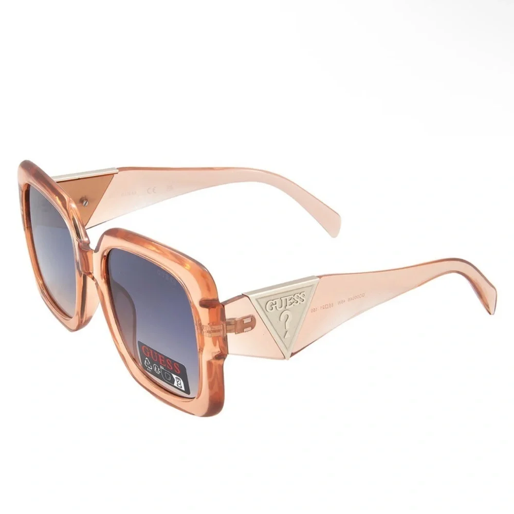 GUESS FACTORY Blue Gradient Square Ladies Sunglasses